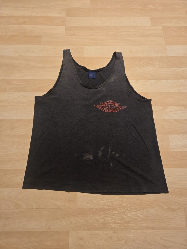 Vintage 1985 Nike Air Jordan Tank Top Sz M Wings Logo 80s