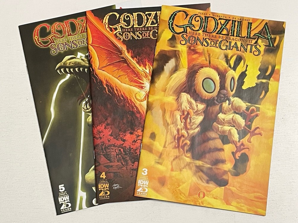 IDW Comics GODZILLA HERE THERE BE DRAGONS II SONS OF GIANTS # 3 4 5 VF/NM 2024