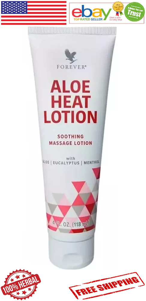 Forever Aloe HEAT LOTION Soothing Massage Lotion 100% Herbal 118ml. (FREE SHIP)