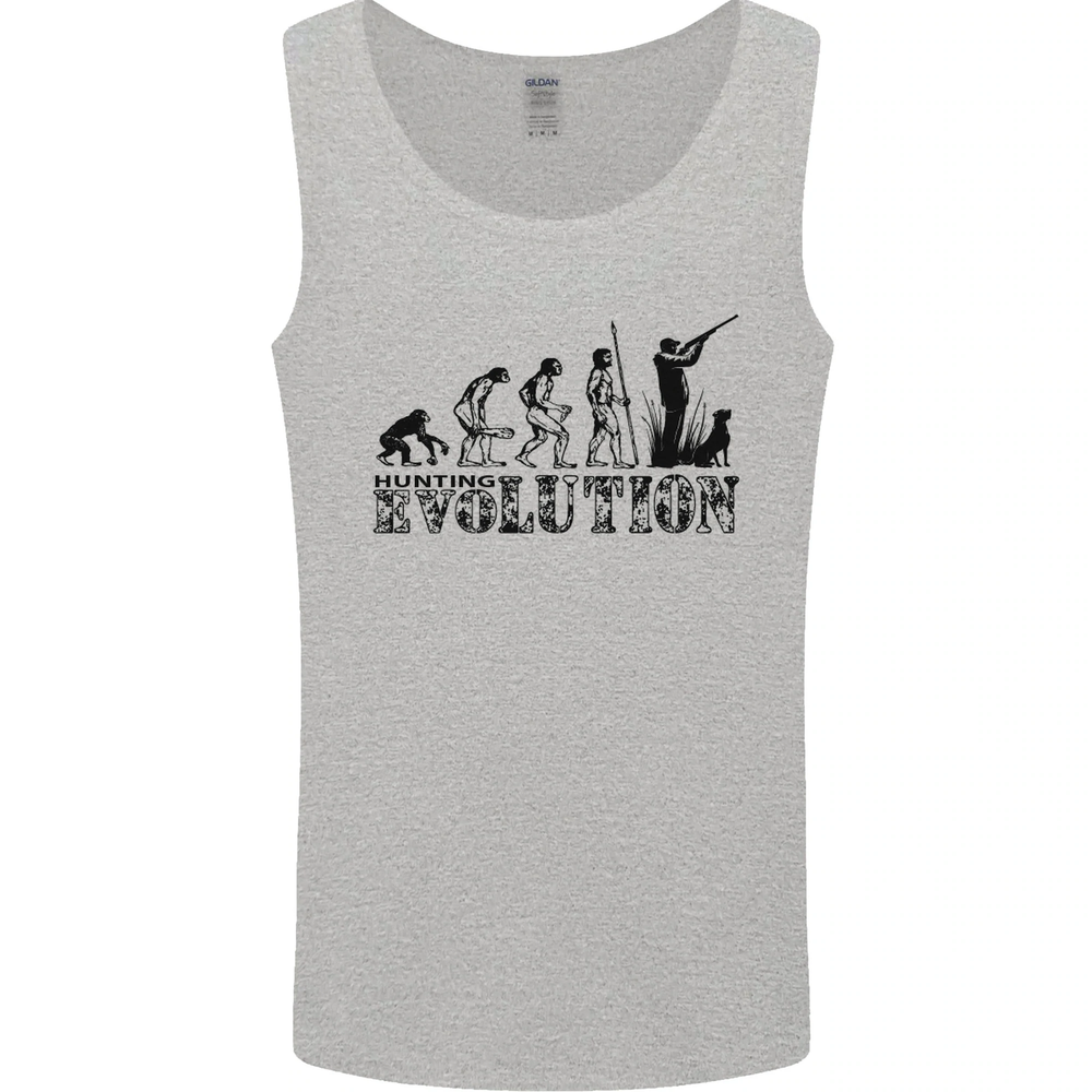 Evolution of a Hunter Funny Hunting Hunt Mens Vest Tank Top