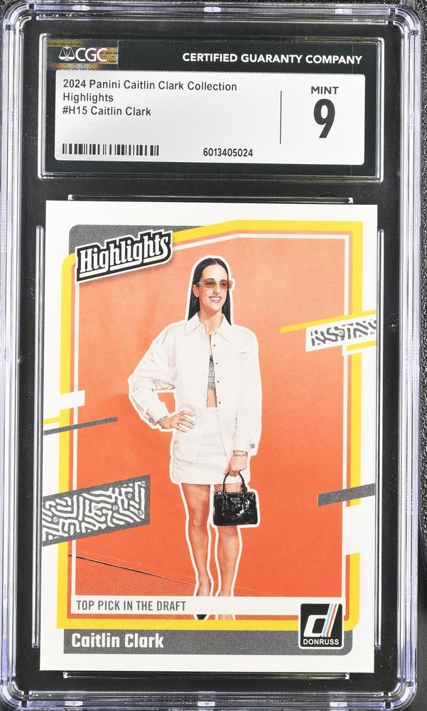 2024 Panini Caitlin Clark Collection Caitlin Clark #H15 Highlights CGC 9