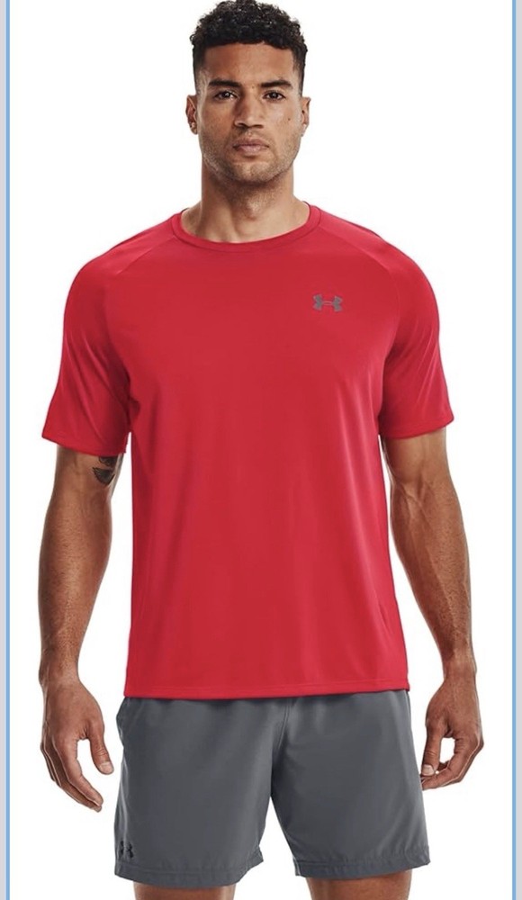 Under Armour Men's Tech 2.0 Short-Sleeve T-Shirt , Red (600)/Graphite, XX-Large