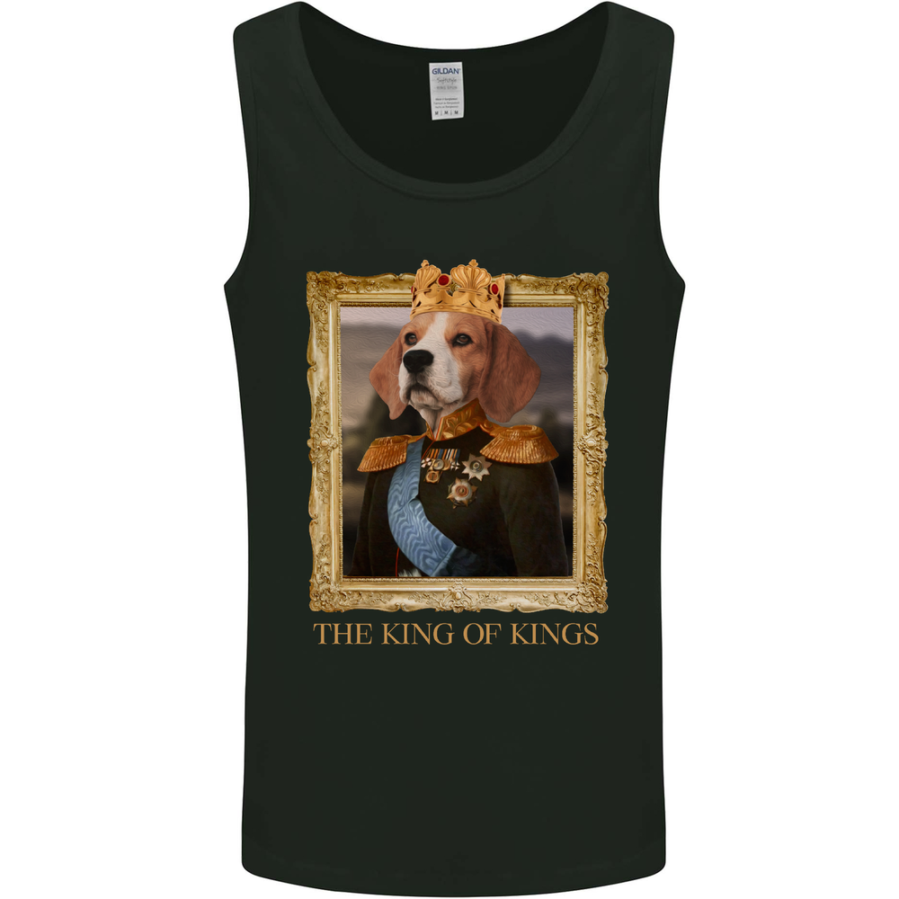 Beagle King Funny Dog Mens Vest Tank Top