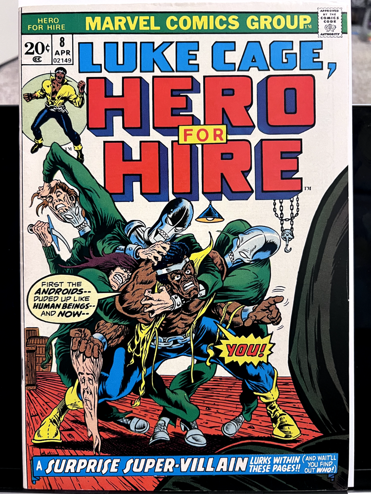 Luke Cage Hero For Hire #8 VF A Surprise Super-Villain