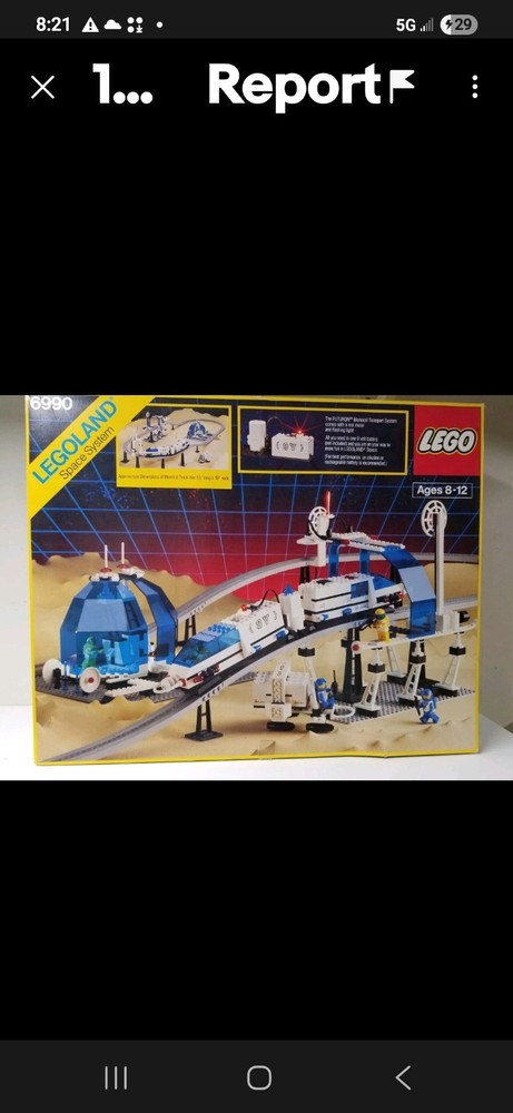 LEGO 6990 + 2 X 6921 FUTURON Monorail Transport System With ***2 Accesory Packs