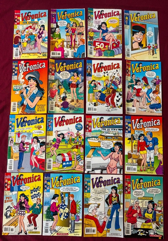 RARE VINTAGE ARCHIE COMICS VERONICA COMIC BOOK LOT 16 COLLECTIBLE RETRO