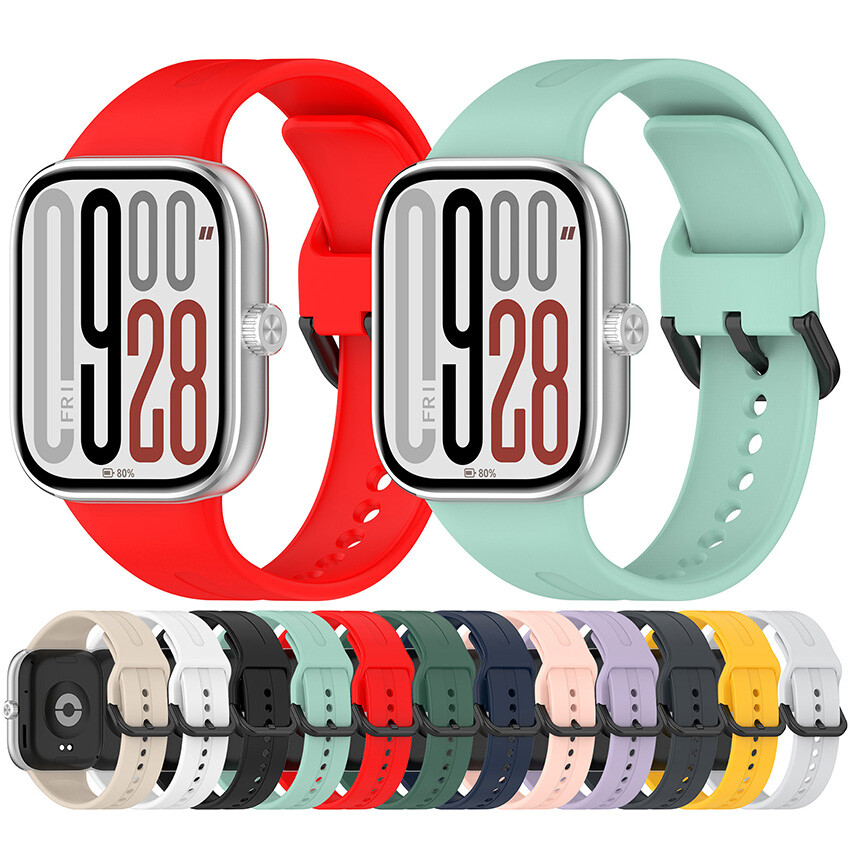 27MM Silicone Strap for Redmi Watch 5 ESIM, Watch 5, Watch 4 & Xiaomi Band 9 Pro Compatibility