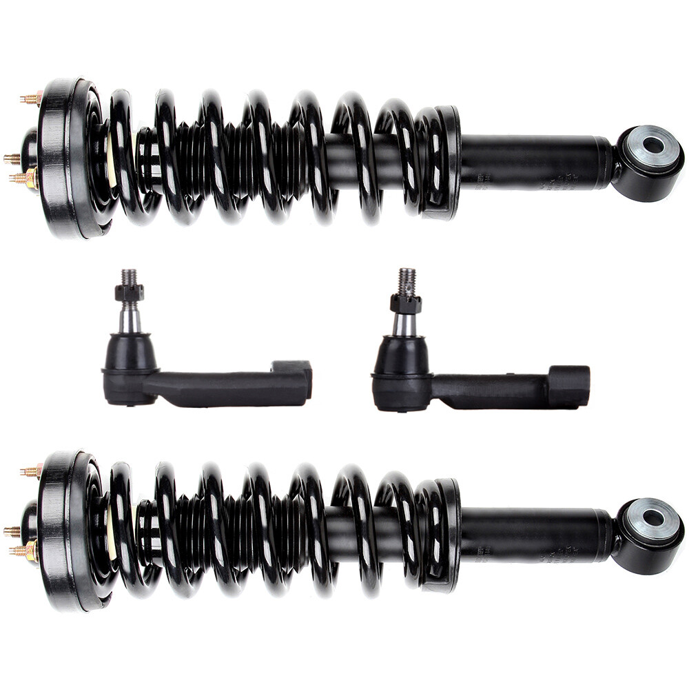 2009-2013 Ford F150 4WD Front Strut Assembly with Coil Spring & Tie Rod End Links  