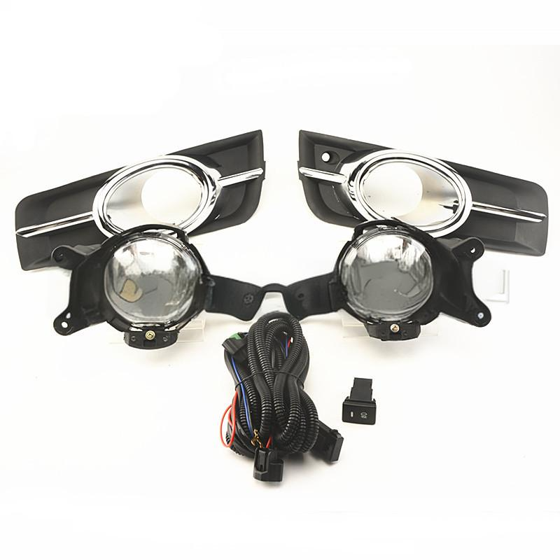 Front Bumper Fog Light Lamp Cover Wiring Harness Kit fit for Holden Cruze 09-14