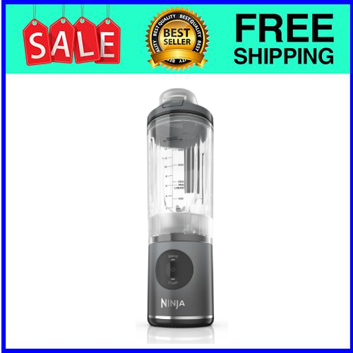 Ninja Blast MAX Personal Cordless Blender Smoothies 20 oz. Twist Go Vessel Gray