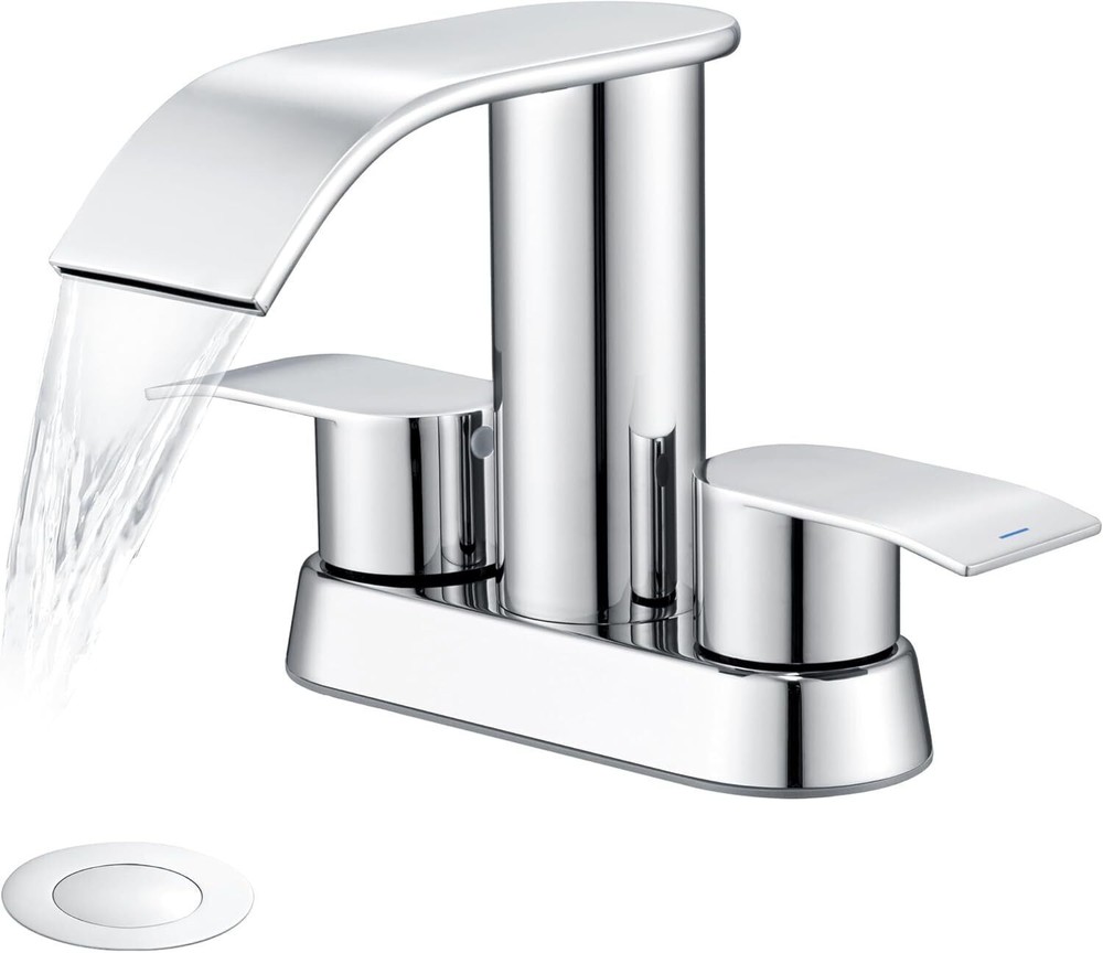 Bathroom Faucet for Sink Chrome, 4 Inch Bathroom Sink Faucet