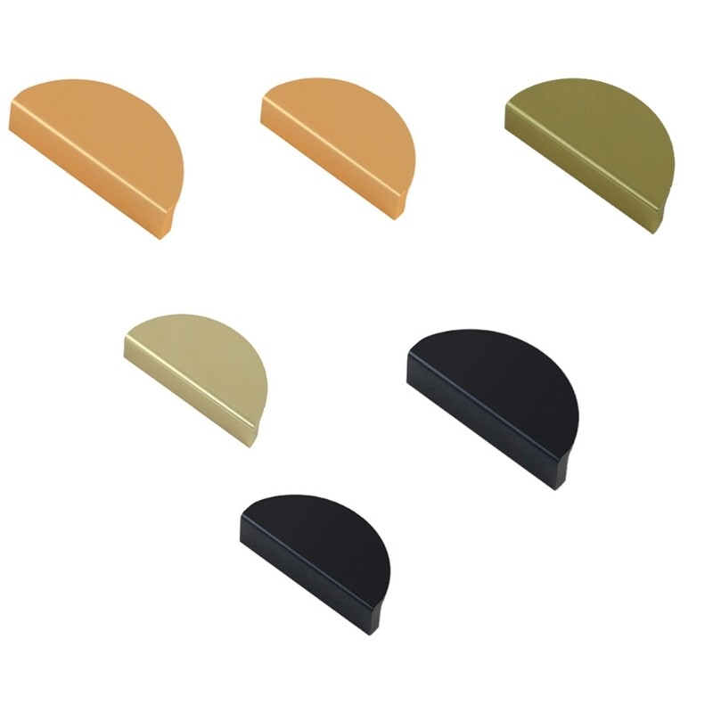 Half Moon Wardrobe Door Pulls for Modern Bedroom and Furniture Handles