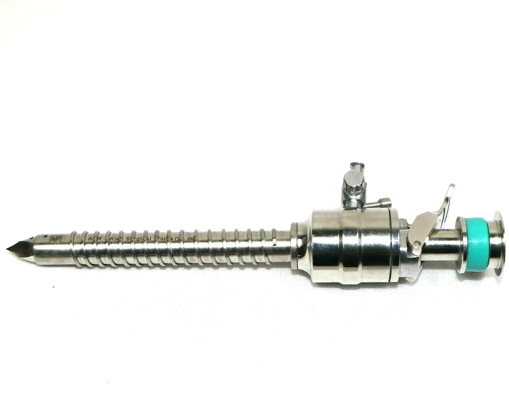 Laparoscopic Spiral Trocar Cannula Endoscopy Reusable Surgical Instrument 10mm