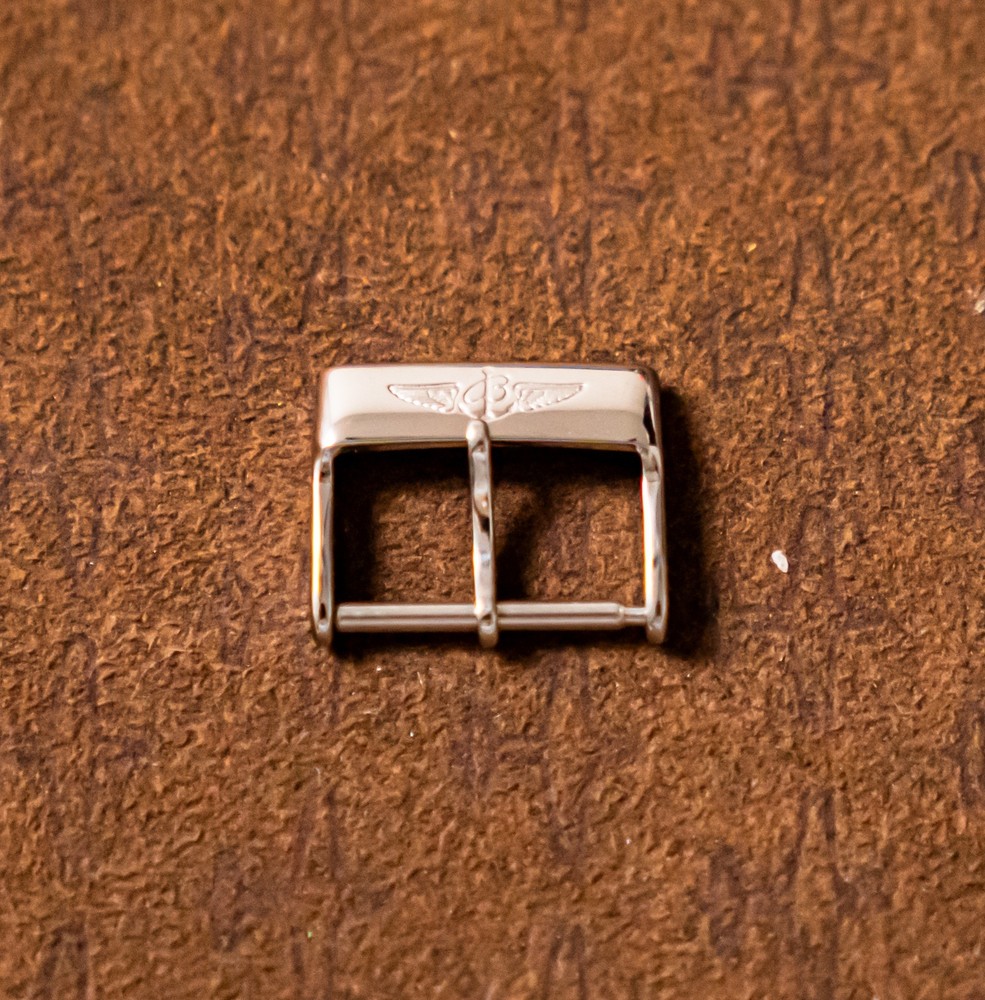 Unworn Breitling Polished Stainless Steel Buckle 18 mm