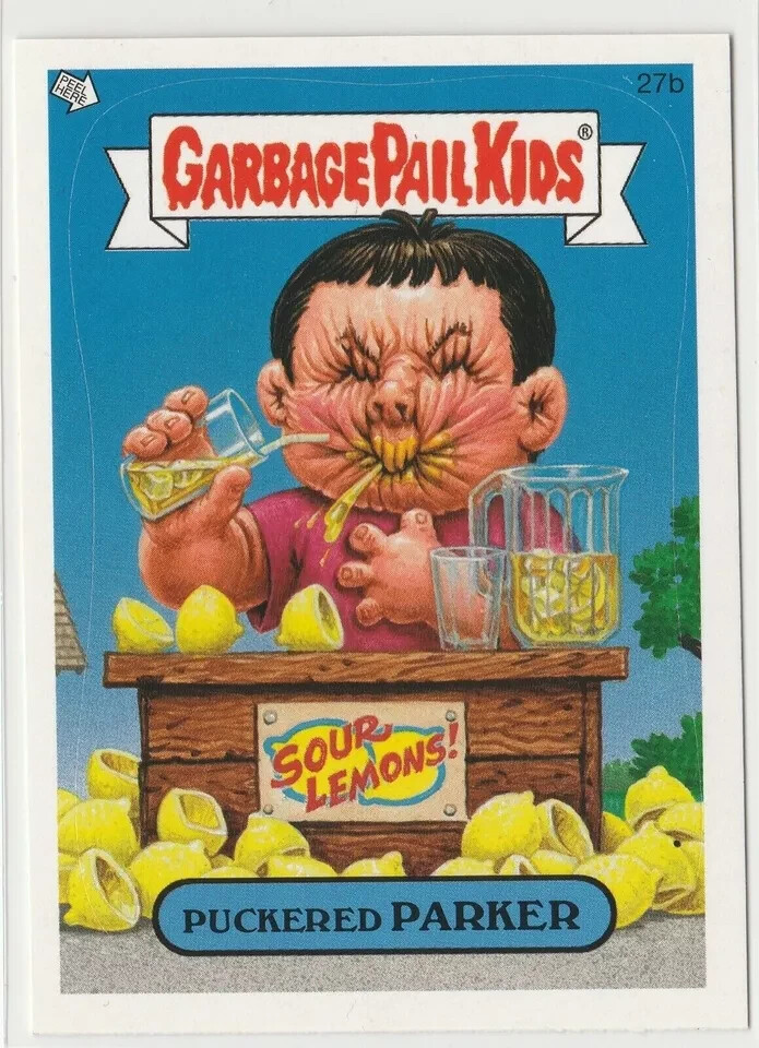 Puckered Parker Garbage Pail Kids GPK 2007 ANS6 Series 6 #27b