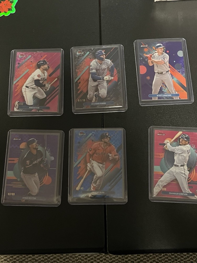 Lot Of 6 - 2025 topps Finest Numbered Cards