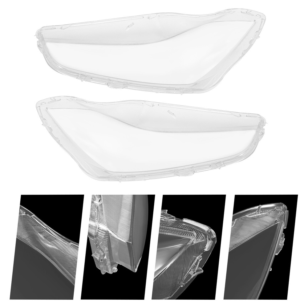 For 2014-2018 Maserati Ghibli 4-Door Pair Clear Headlight Lens Cover Left+Right