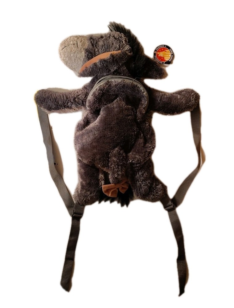 Vintage 1990s Disney Winnie the Pooh Eeyore Plush Backpack NWT