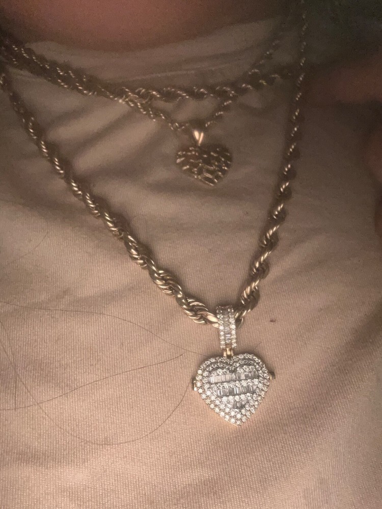 jewelry, diamond heart pendant that opens up