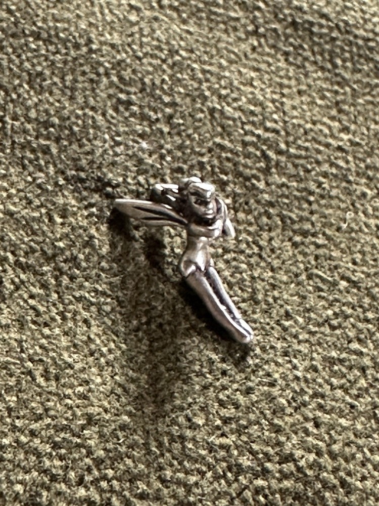 Vintage Disney World Sterling Silver Tinkerbell Charm