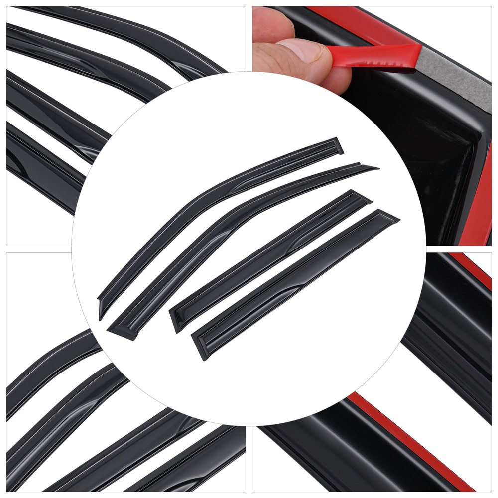 4X For 2009-13 Subaru Forester Window Visors Vent Shade Sun Rain Guard Deflector