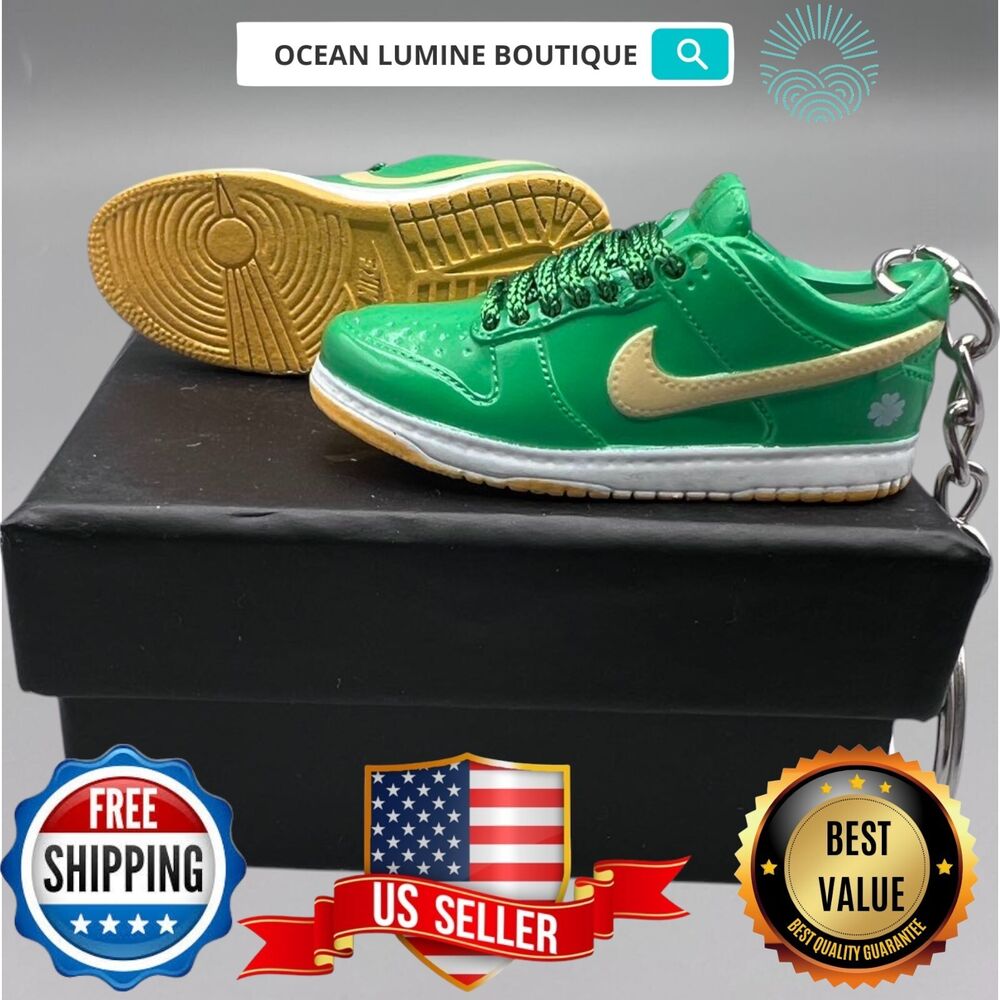 SB DUNK 3D Mini Sneaker Keychain, Jordan Sneaker Collectible, Box Options