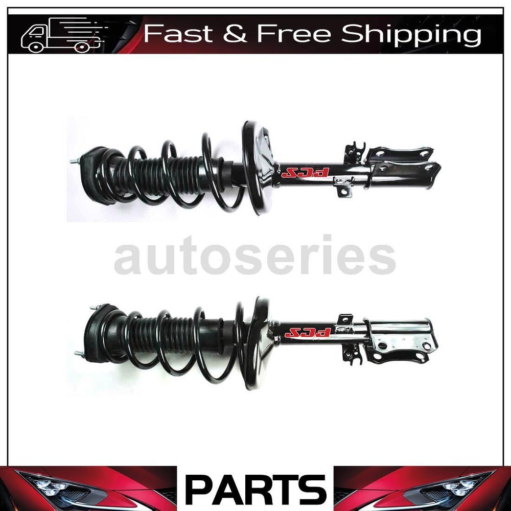 2002-2003 Toyota Camry Complete Loaded Strut Coil Springs Pair
