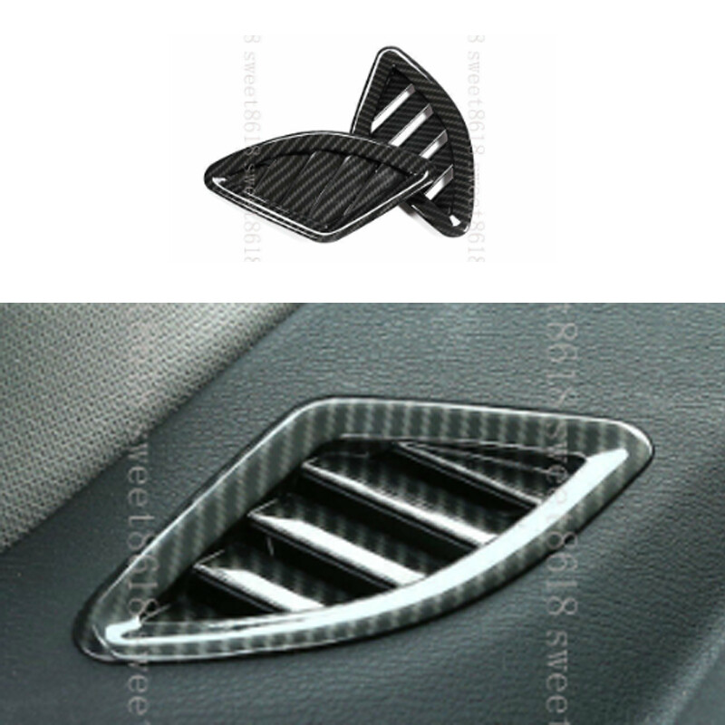 Carbon Fiber Color Upper Air Vent Outlet Frame Cover For BMW X1 X2 F47 F48 16-19