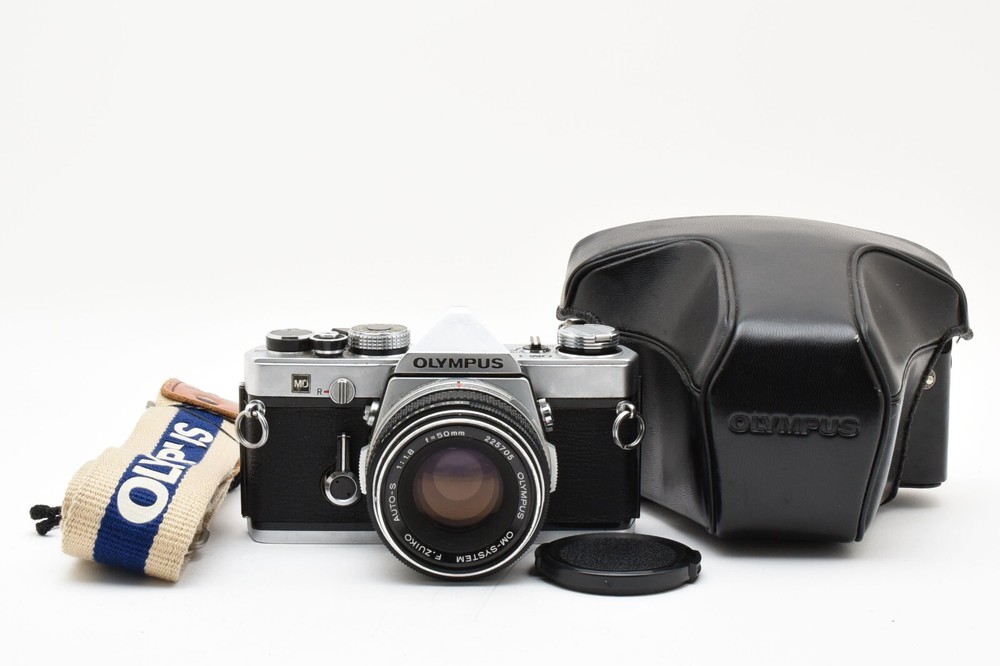 CLA'd Olympus OM-1 SLR Camera with F.Zuiko 50mm F/1.8 Lens Exc+++