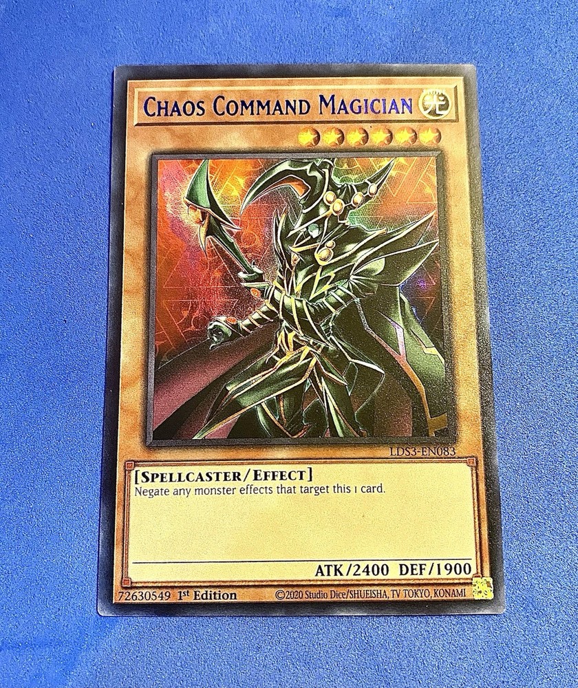 YuGiOh Chaos Command Magician LDS3-EN083 Ultra Rare 1st Ed NM Blue