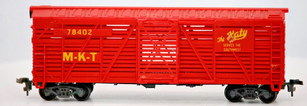 Lionel HO Scale MKT The Katy 78402 40ft Livestock Cattle Freight Car