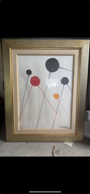 Alexander Calder, Balloons, Lithograph, signed in beautiful frame