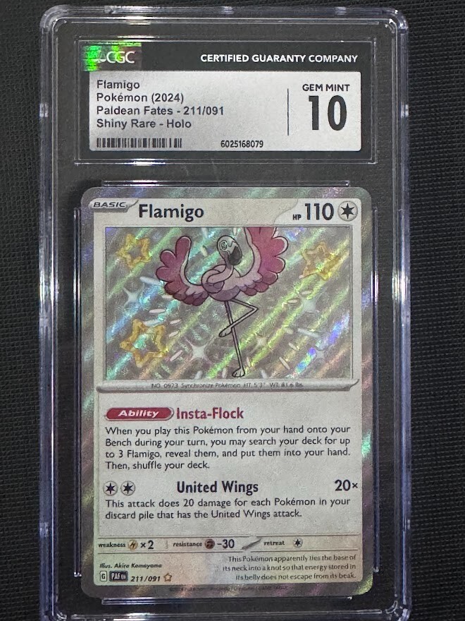 Flamigo 211/091 SV Paldean Fates Holo Pokemon Card