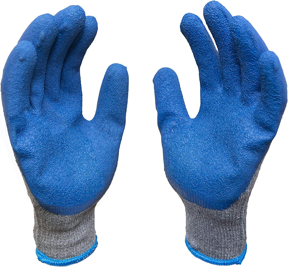 3100L-DZ-Parent 12 Pairs Large Double-Coated Rubber Latex Work Gloves for Heavy Duty Use  