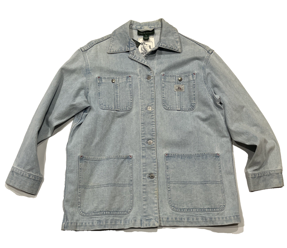 Ralph Lauren men's Indigo Denim Chore Jacket - size Small - new with tag