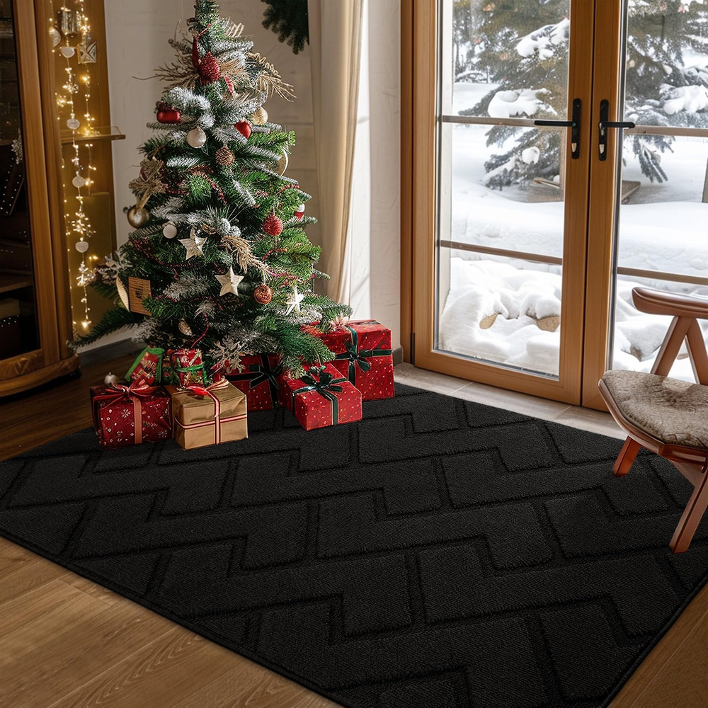 36x59 Non-Slip Indoor Doormat with Rubber Backing for Front and Back Doors Absorbent Design