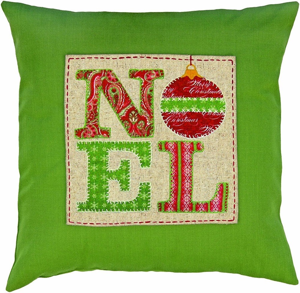 Noel Christmas Fabric Applique Kit for Pillows – 8x8