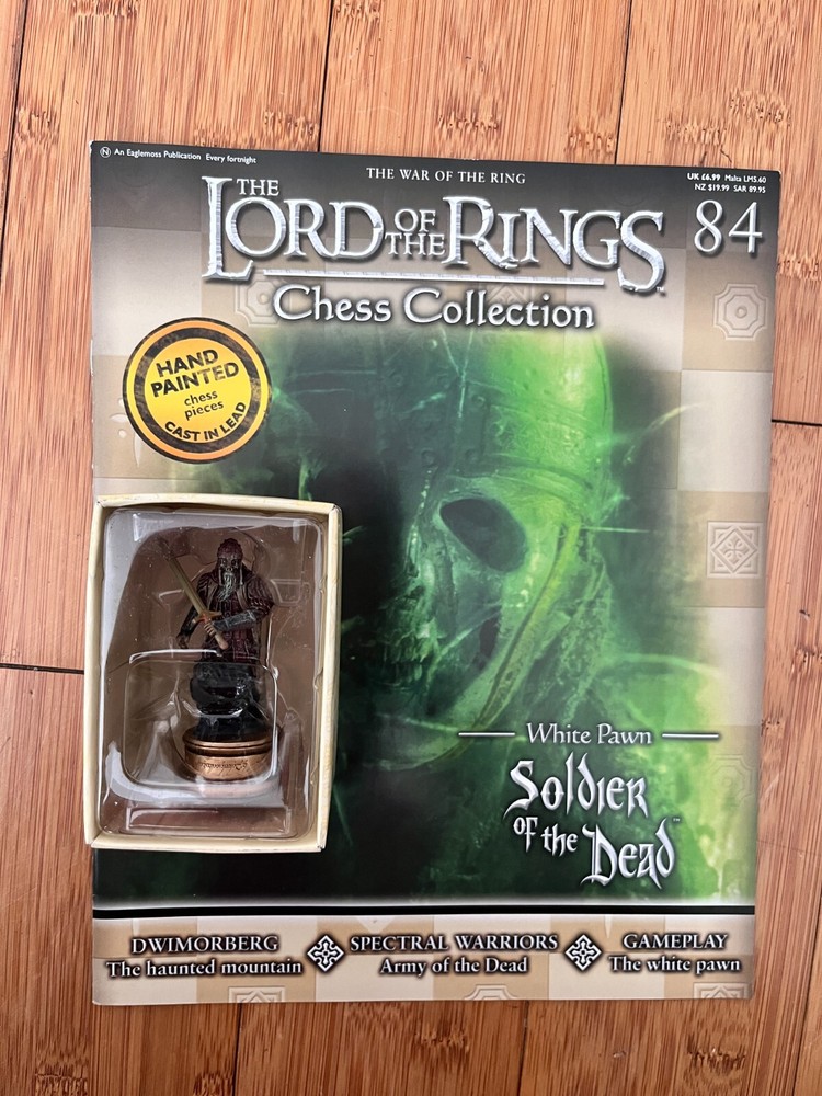 LORD OF THE RINGS CHESS COLLECTION ISSUE 84 SOLDIER OF THE DEAD EAGLEMOSS FIGURE