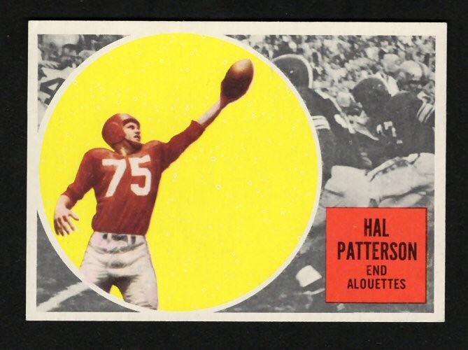 1960 Topps #46 Hal Patterson Montreal Alouettes CFL Football Card NM