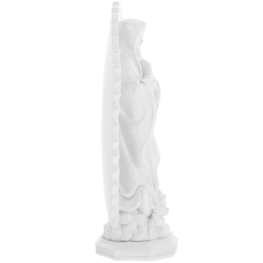 Virgin Mary Resin Statue Ornament for Religious Home Decor