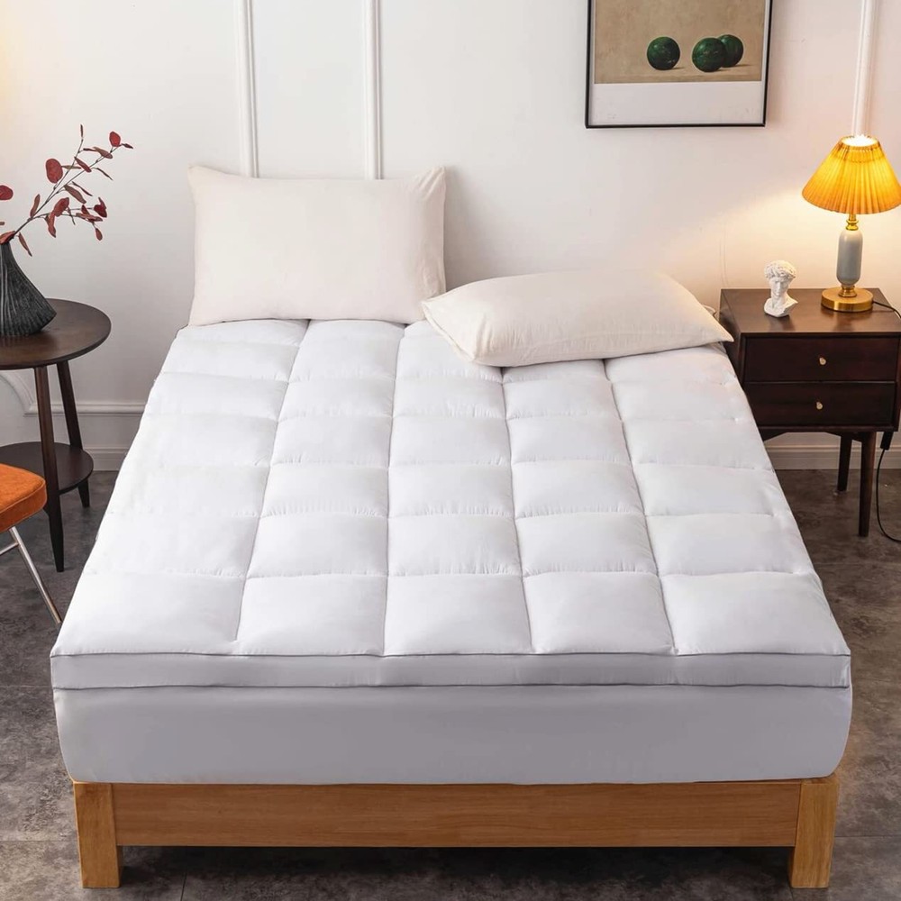 Mattress Topper Queen Size - Extra Thick Mattress Pad Cover - Pillow Top Deep...