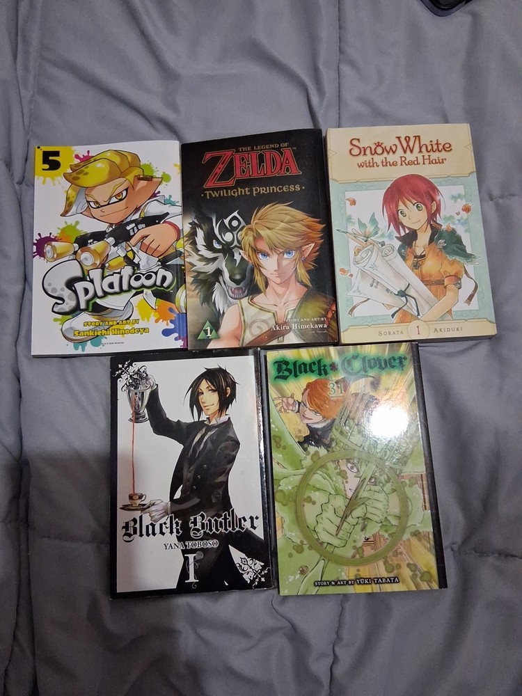 Mixed MANGA ~ Lot of 5 books in English Zelda Nintendo Splatoon