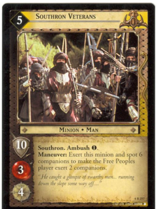 Lord Of The Rings CCG Card TTT 4.R257 Southron Veterans