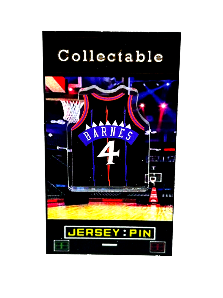 Toronto Raptors Scooter Barnes jersey lapel pin-Classic Collectible-FREE SHIP