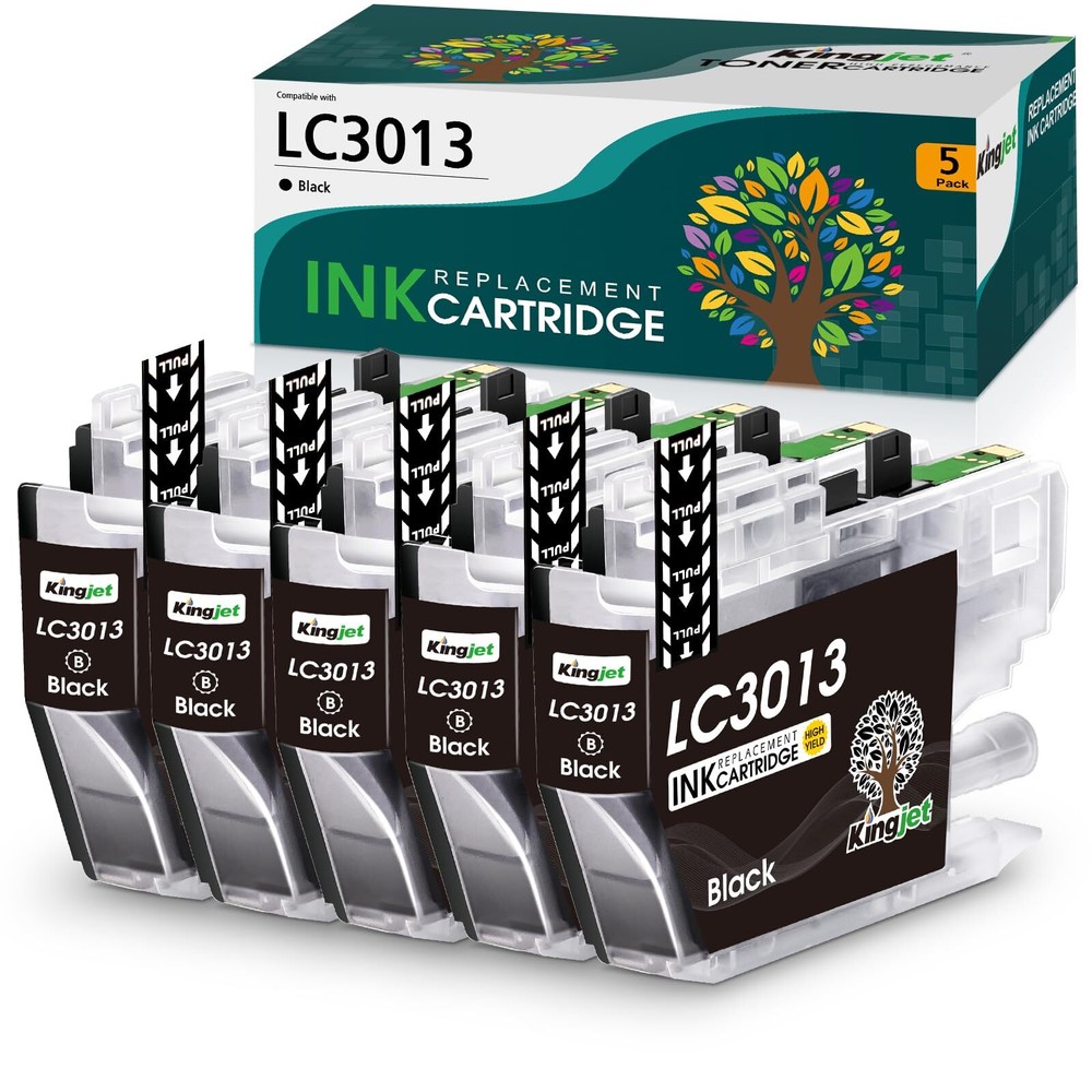 Compatible for Brother Ink Cartridges LC3013 Black Replacement for Brother LC...