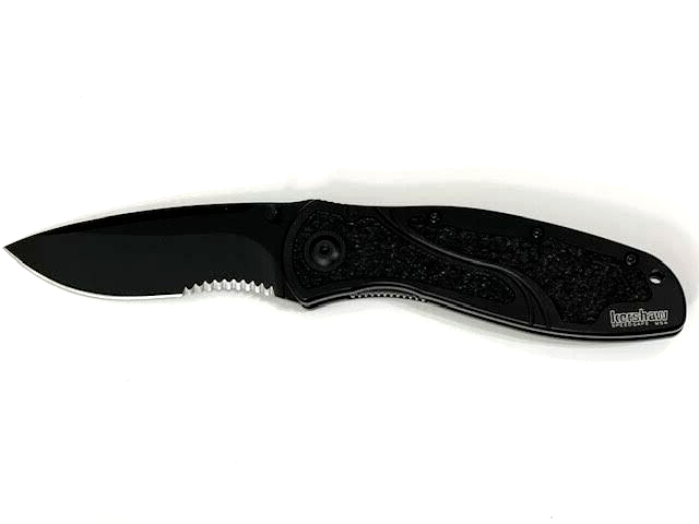 Kershaw Blur Spring Assist knife black combo edge blade KS1670BLKST,