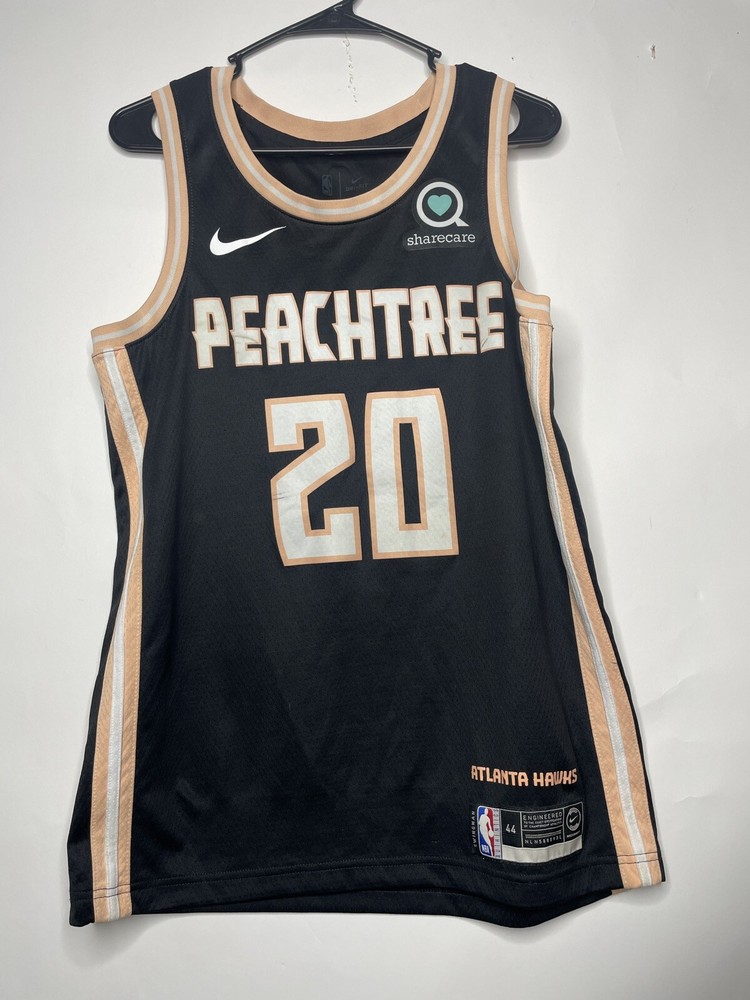 John Collins Atlanta Hawks Peachtree Edition Jersey Size Medium Black NBA