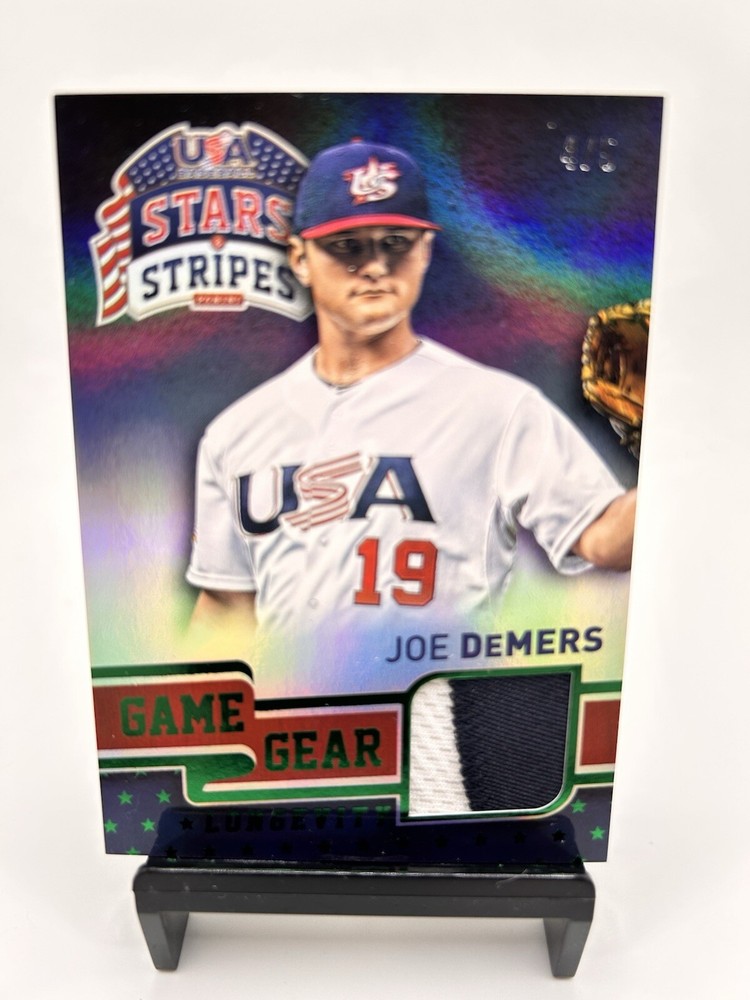 Joe DeMers 2015 Panini USA Baseball Stars & Stripes Game Gear #47 - 4/5