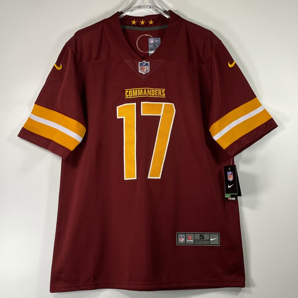 Terry McLaurin #17 Football Jersey Embroidered Dark Red, Size:S-4XL