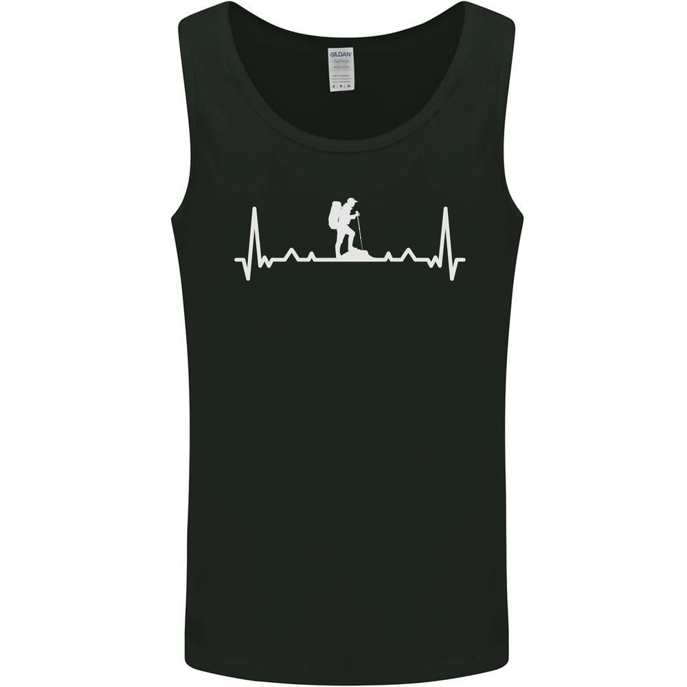 Trekking ECG Walking Rambling Hiking Pulse Mens Vest Tank Top